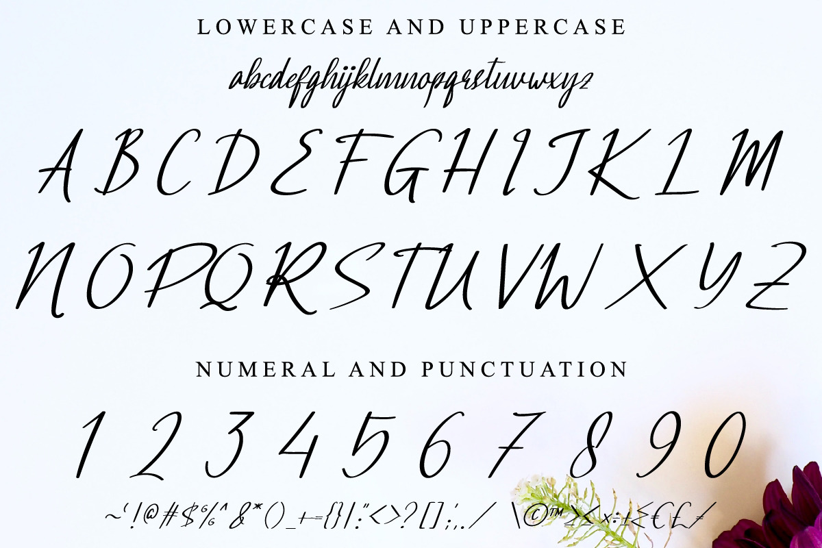 Daylighted Calligraphy Font Daylighted Calligraphy Font