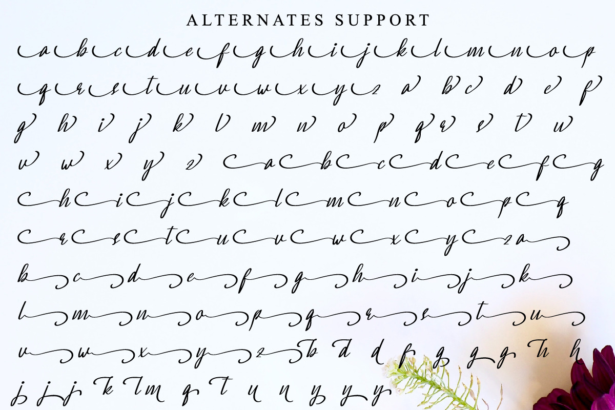 Daylighted Calligraphy Font Daylighted Calligraphy Font