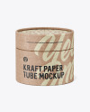 Matte Kraft Paper Tube Mockup