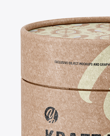 Matte Kraft Paper Tube Mockup