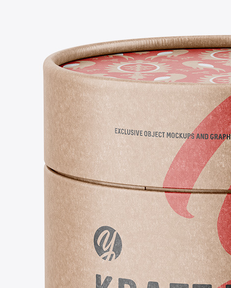 Kraft Paper Tube Mockup