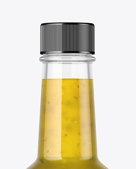 Bottle with Jalapeno Sauce Mockup