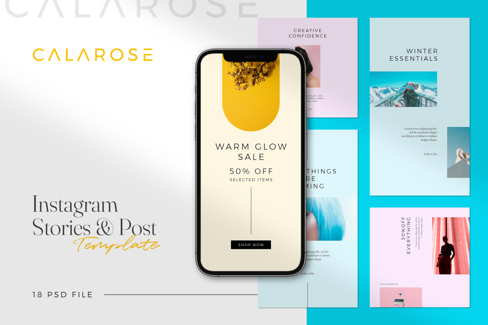 Calarose - Instagram Stories & Post Template Calarose - Instagram Stories & Post Template