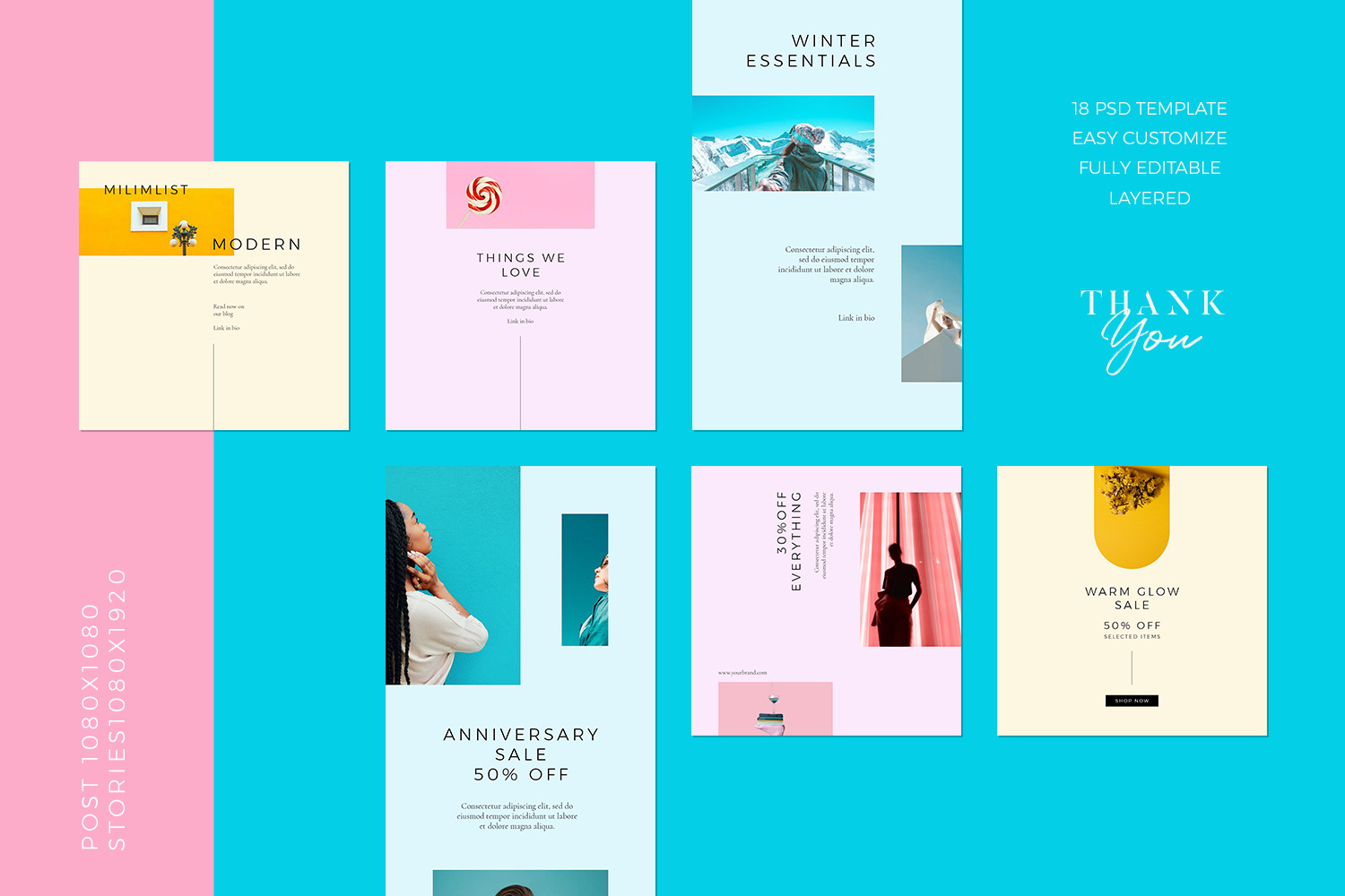 Calarose - Instagram Stories & Post Template Calarose - Instagram Stories & Post Template
