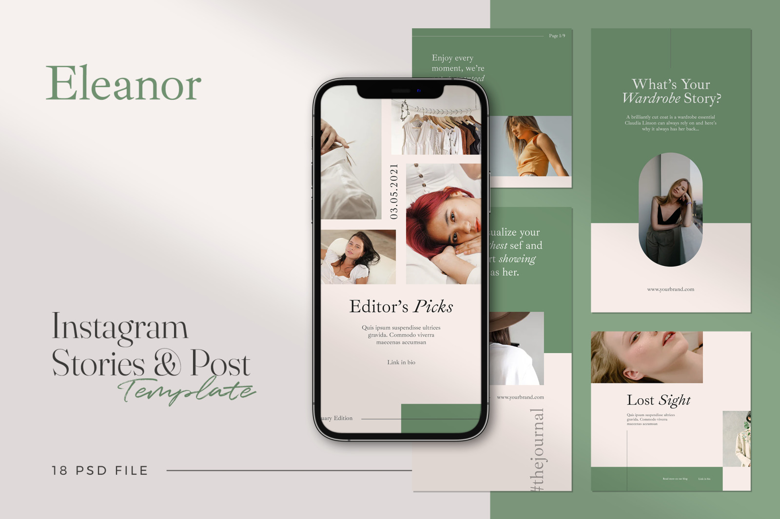 Eleanor - Instagram Stories & Post Template Eleanor - Instagram Stories & Post Template