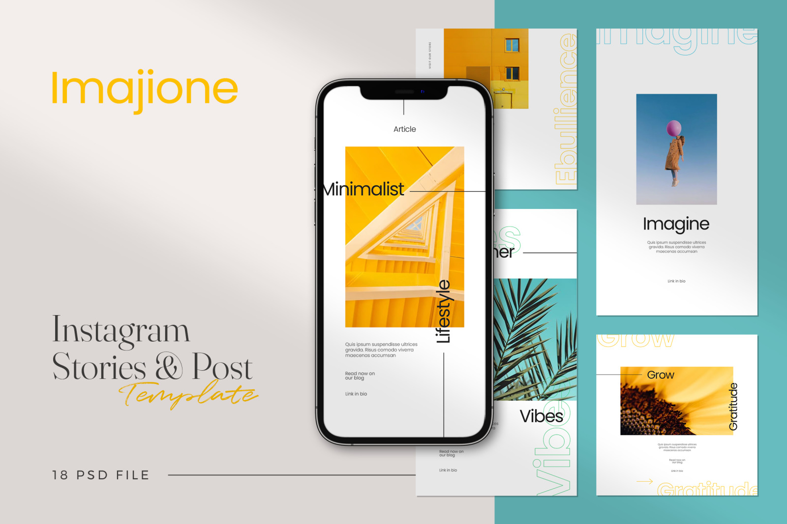 Imajione - Instagram Stories &amp; Post Template