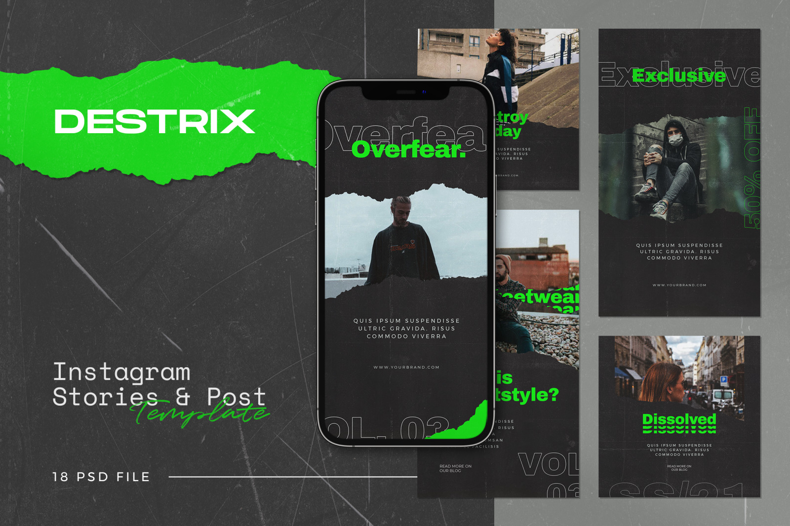 Destrix Instagram Template