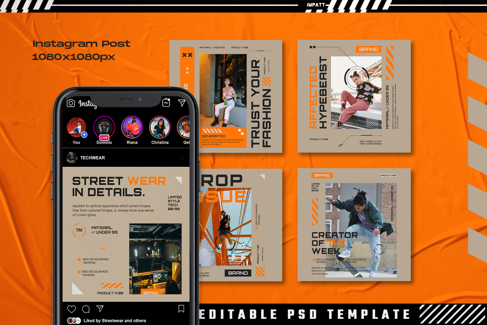 Mechdope Instagram Stories & Post Template Mechdope Instagram Stories & Post Template
