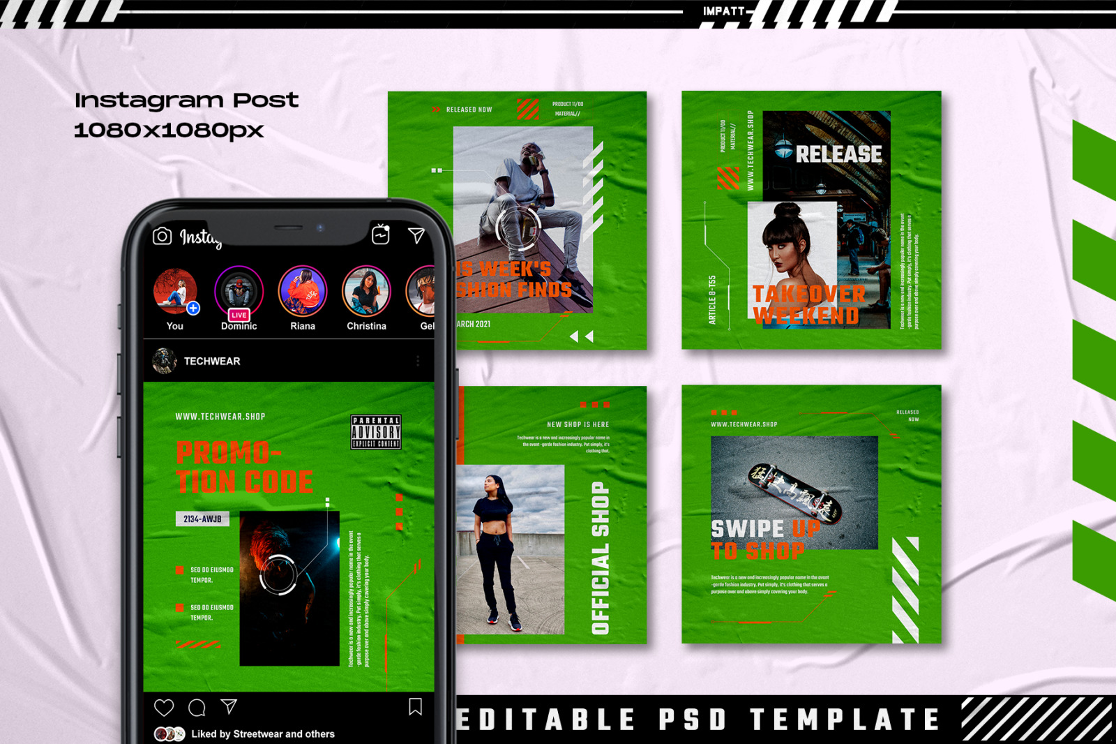 Lumio Instagram Stories & Post Template Lumio Instagram Stories & Post Template