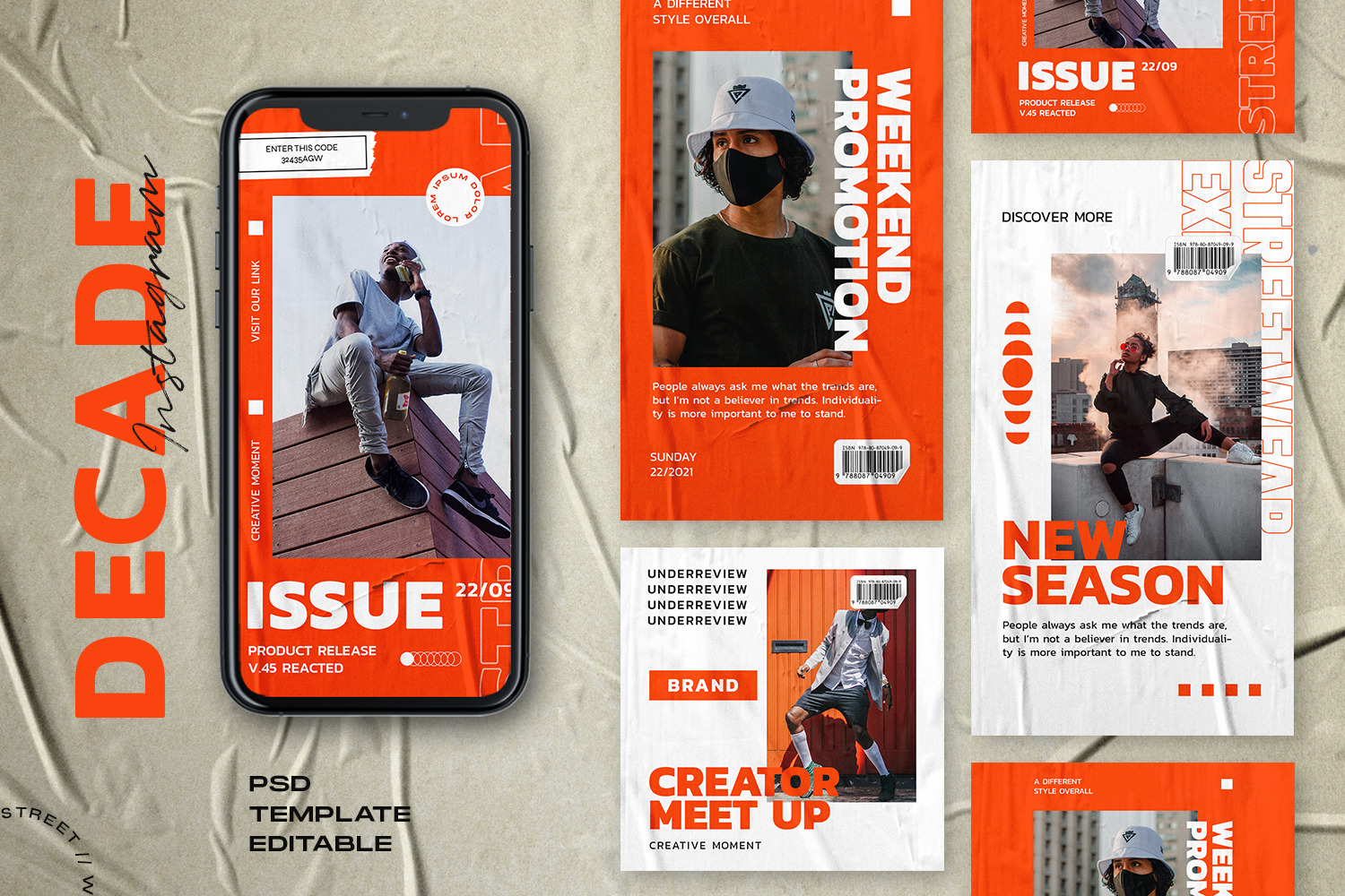 Decade Instagram Stories &amp; Post Template