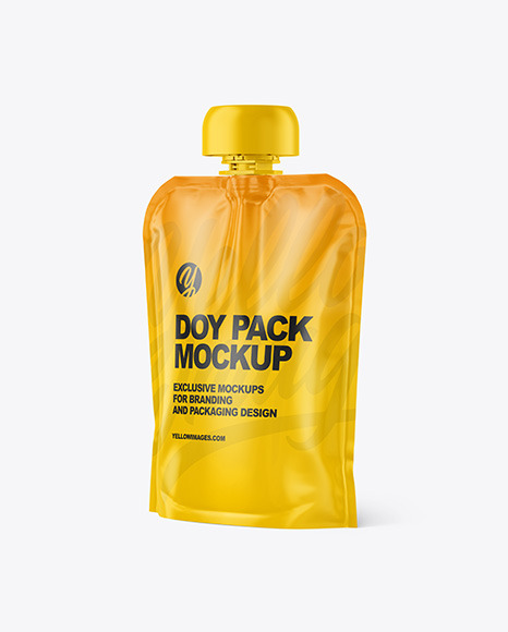 Glossy Doy Pack Mockup