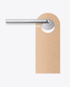 Kraft Door Hanger W/ Handle Mockup