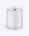 Glossy Glass Candle Mockup