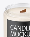 Glossy Glass Candle Mockup