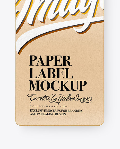 Kraft Paper Label Mockup