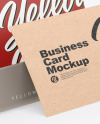 Business Cards w/ Matte Holder Mockup