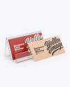 Business Cards w/ Transparent Holder Mockup