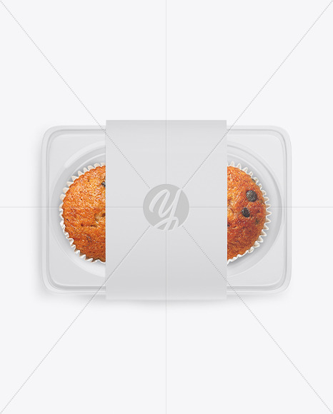 Container with Muffins Mockup