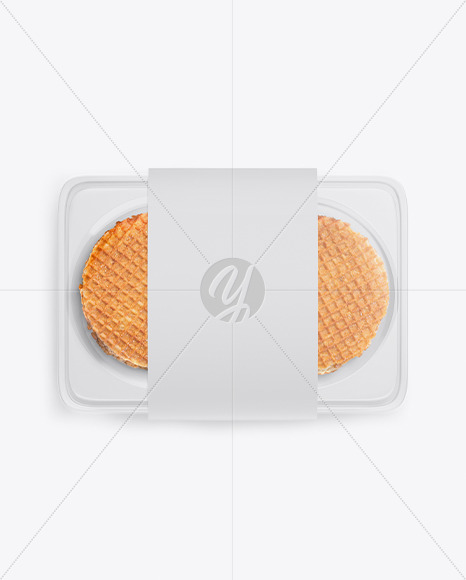 Container with Waffles Mockup