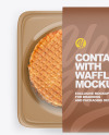 Container with Waffles Mockup