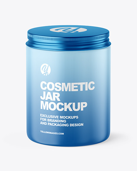 Matte Cosmetic Jar Mockup Matte Cosmetic Jar Mockup