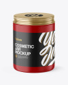 Matte Cosmetic Jar Mockup