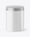 Glossy Cosmetic Jar Mockup Glossy Cosmetic Jar Mockup