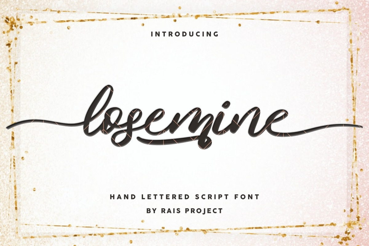Losemine Calligraphy Font Losemine Calligraphy Font