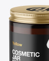 Amber Cosmetic Jar Mockup