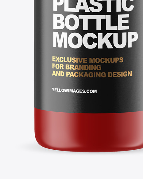 Matte Bottle with Box Mockup