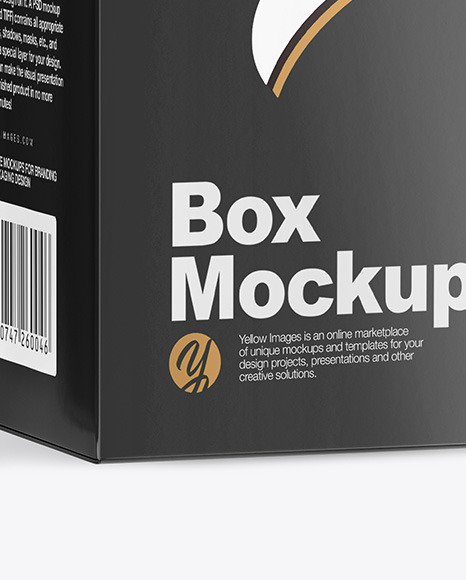 Matte Bottle with Box Mockup