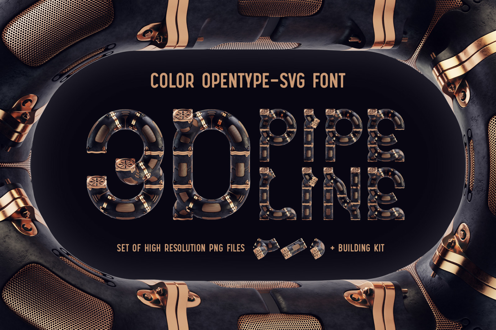 Pipeline - Color Bitmap Font