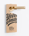 Kraft Door Hanger Mockup