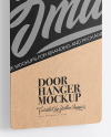 Kraft Door Hanger Mockup