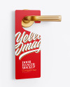 Paper Door Hanger Mockup