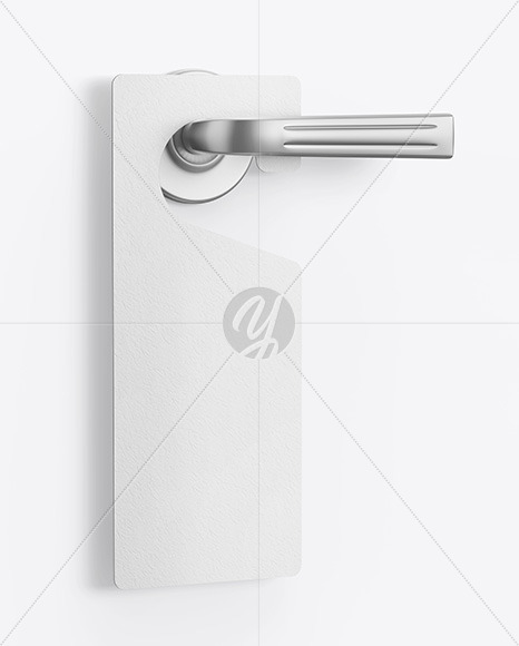 Paper Door Hanger Mockup