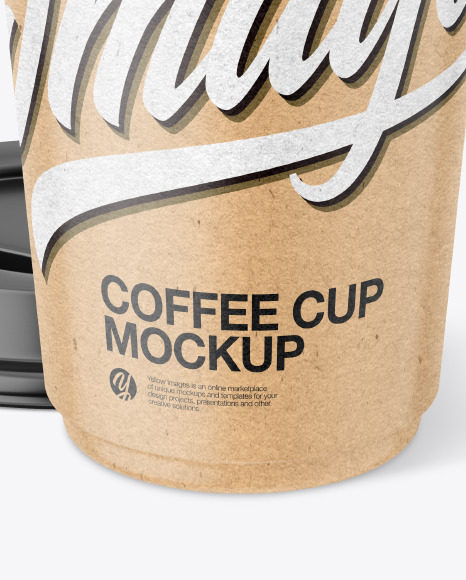 Kraft Paper Coffee Cup Mockup