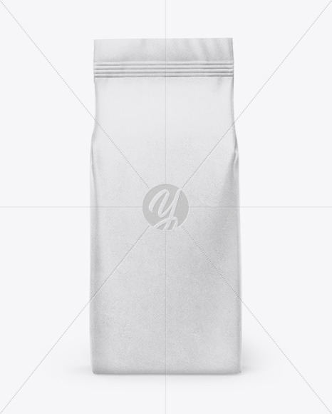 Kraft Food Bag Mockup - Front View