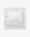 Glossy Square Sachet Mockup