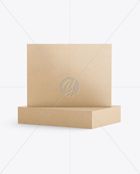 Two Kraft Paper Boxes Mockup