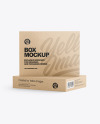 Two Kraft Paper Boxes Mockup