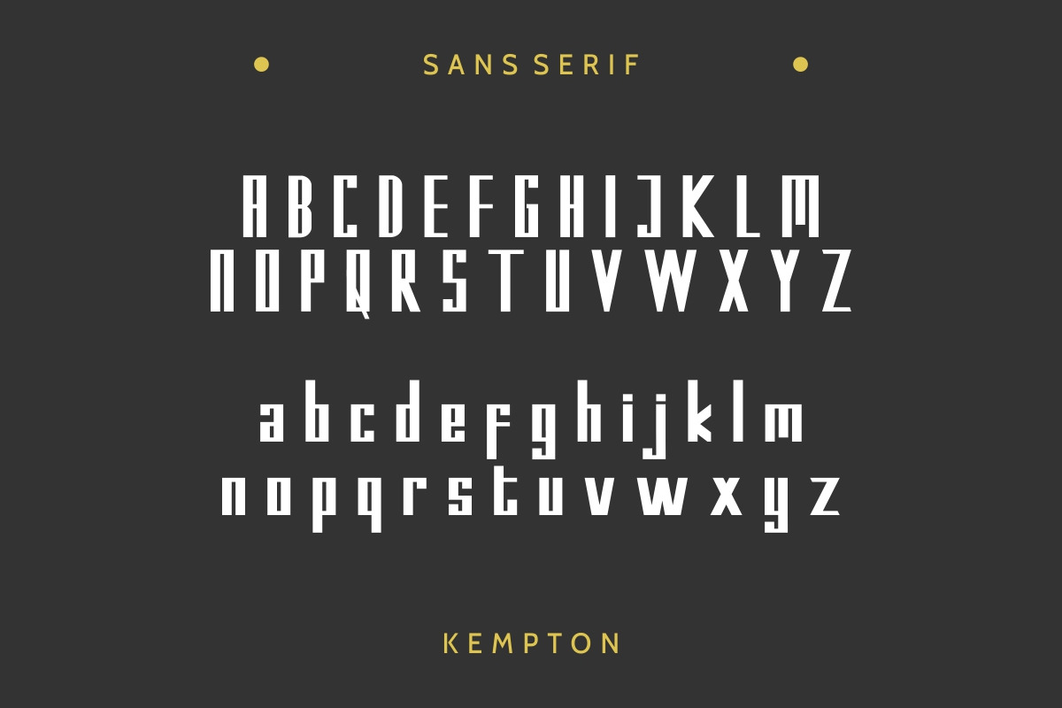 Kempton Trio Font Kempton Trio Font