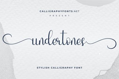 Undertones Calligraphy Font - Original