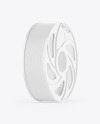 Plastic Filament Spool Mockup - Halfside View