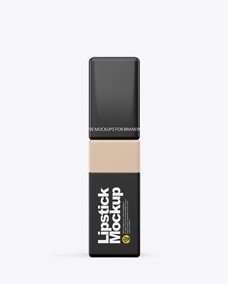 Glossy Square Lipstick Tube Mockup