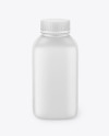 Matte Square Plastic Bottle Mockup