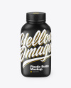 Matte Square Plastic Bottle Mockup