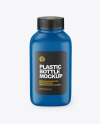 Glossy Square Plastic Bottle Mockup