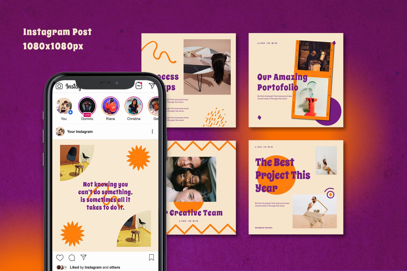 Cribble - Retro Instagram Template Cribble - Retro Instagram Template