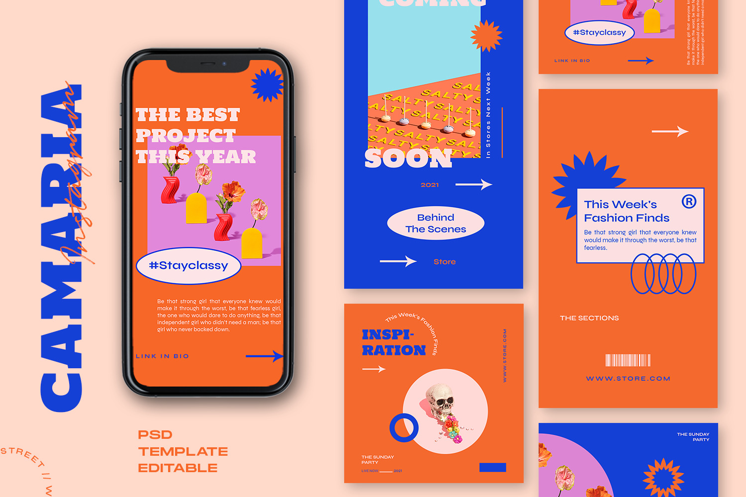 Camaria - Retro Instagram Template